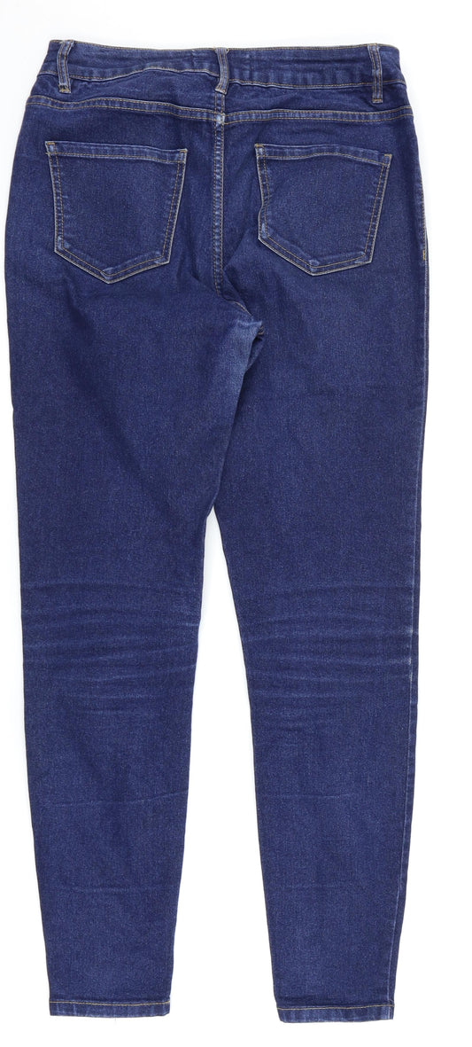 New Look Womens Blue  Denim Skinny Jeans Size 10 L27 in