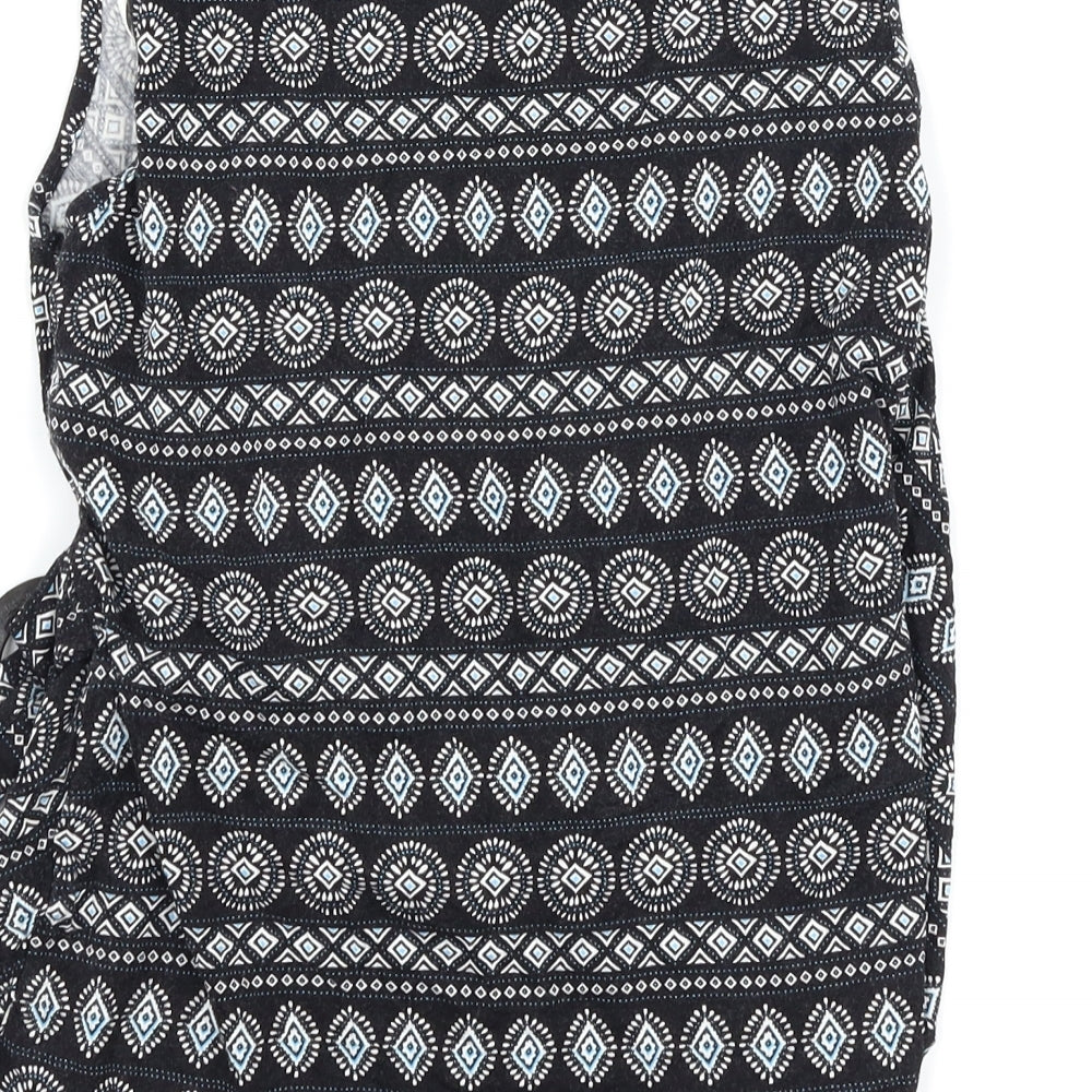 Womens UK Size 12 Dorothy Perkins Black Wrap Tank
