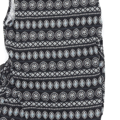 Womens UK Size 12 Dorothy Perkins Black Wrap Tank