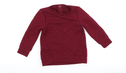 Nutmeg Girls Purple   Pullover Sweatshirt Size 2-3 Years  - Love heart print