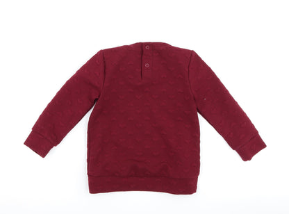 Nutmeg Girls Purple   Pullover Sweatshirt Size 2-3 Years  - Love heart print