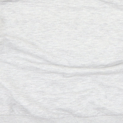 Marks and Spencer Girls Grey   Pullover Sweatshirt Size 10-11 Years  - slogan