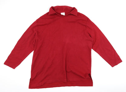 Classics Womens Red   Pullover Sweatshirt Size 20