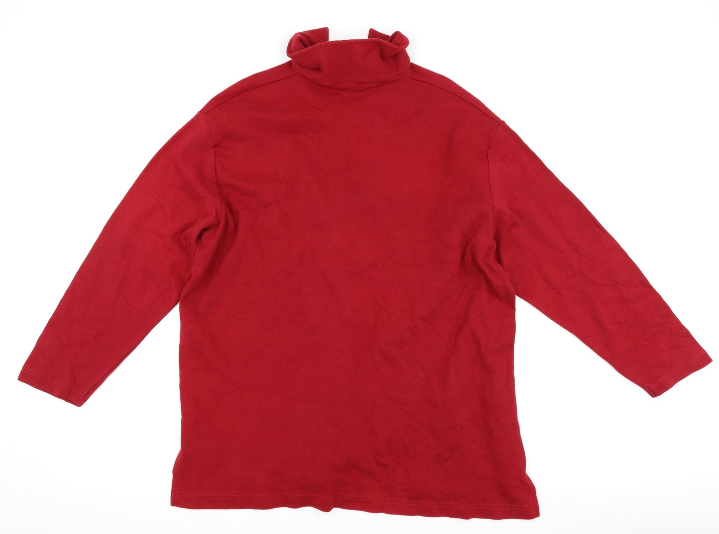 Classics Womens Red   Pullover Sweatshirt Size 20