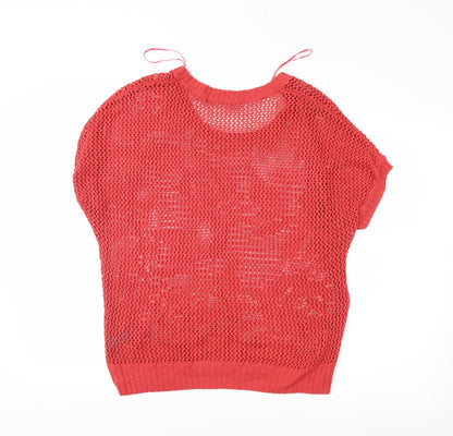 George Womens Red   Pullover Jumper Size 10