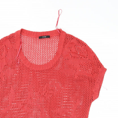 George Womens Red   Pullover Jumper Size 10