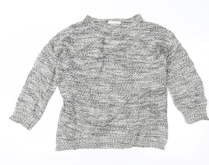 lowrys farm Womens White Herringbone  Pullover Jumper Size M