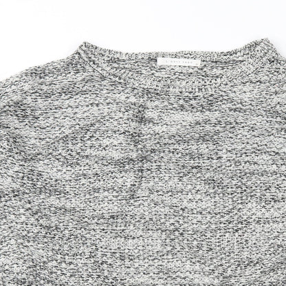 lowrys farm Womens White Herringbone  Pullover Jumper Size M