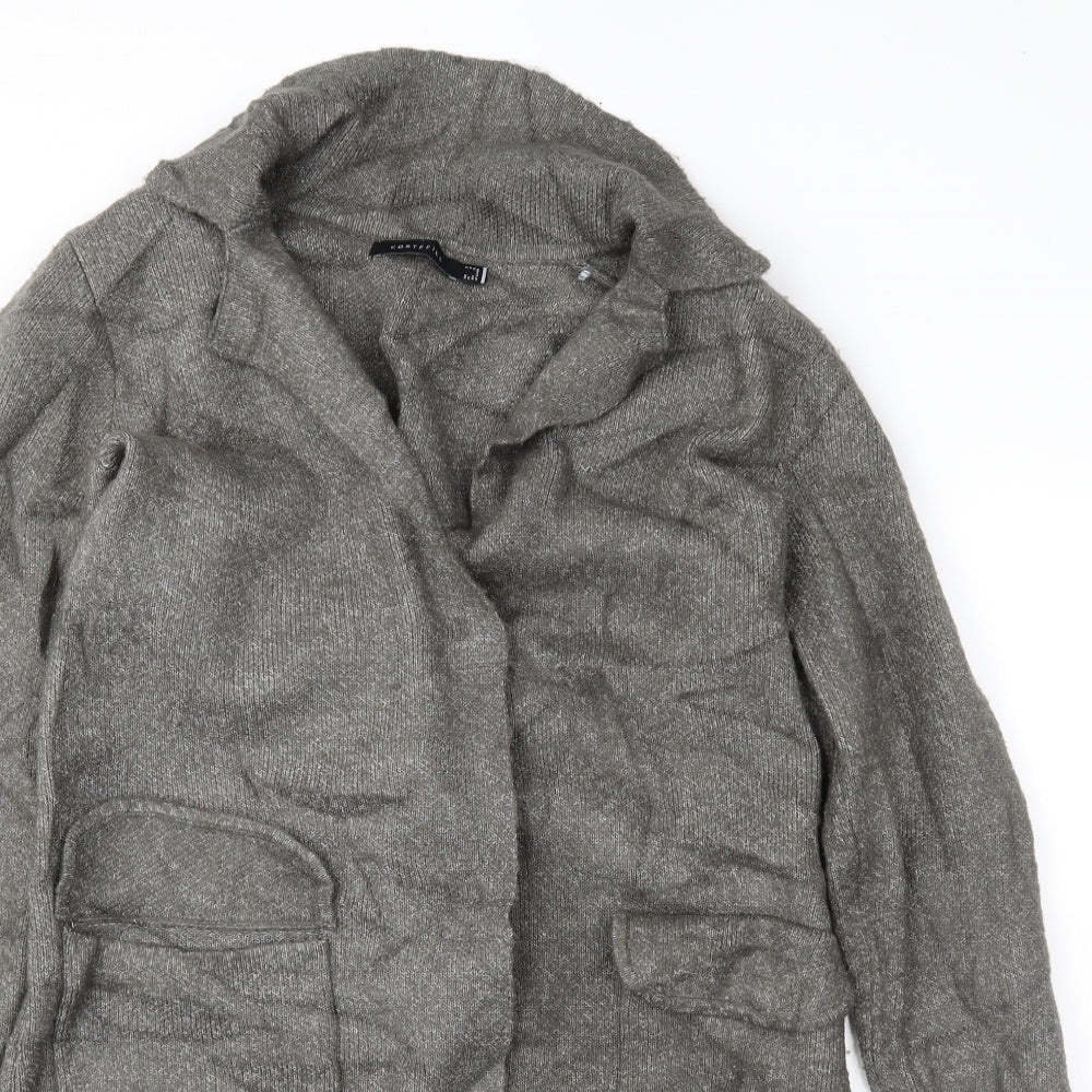 Cortefiel Womens Grey   Jacket Coatigan Size S