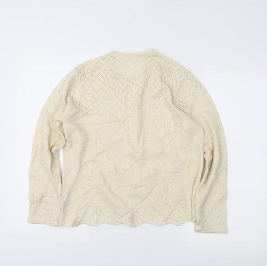 BM Womens Ivory   Pullover Jumper Size S