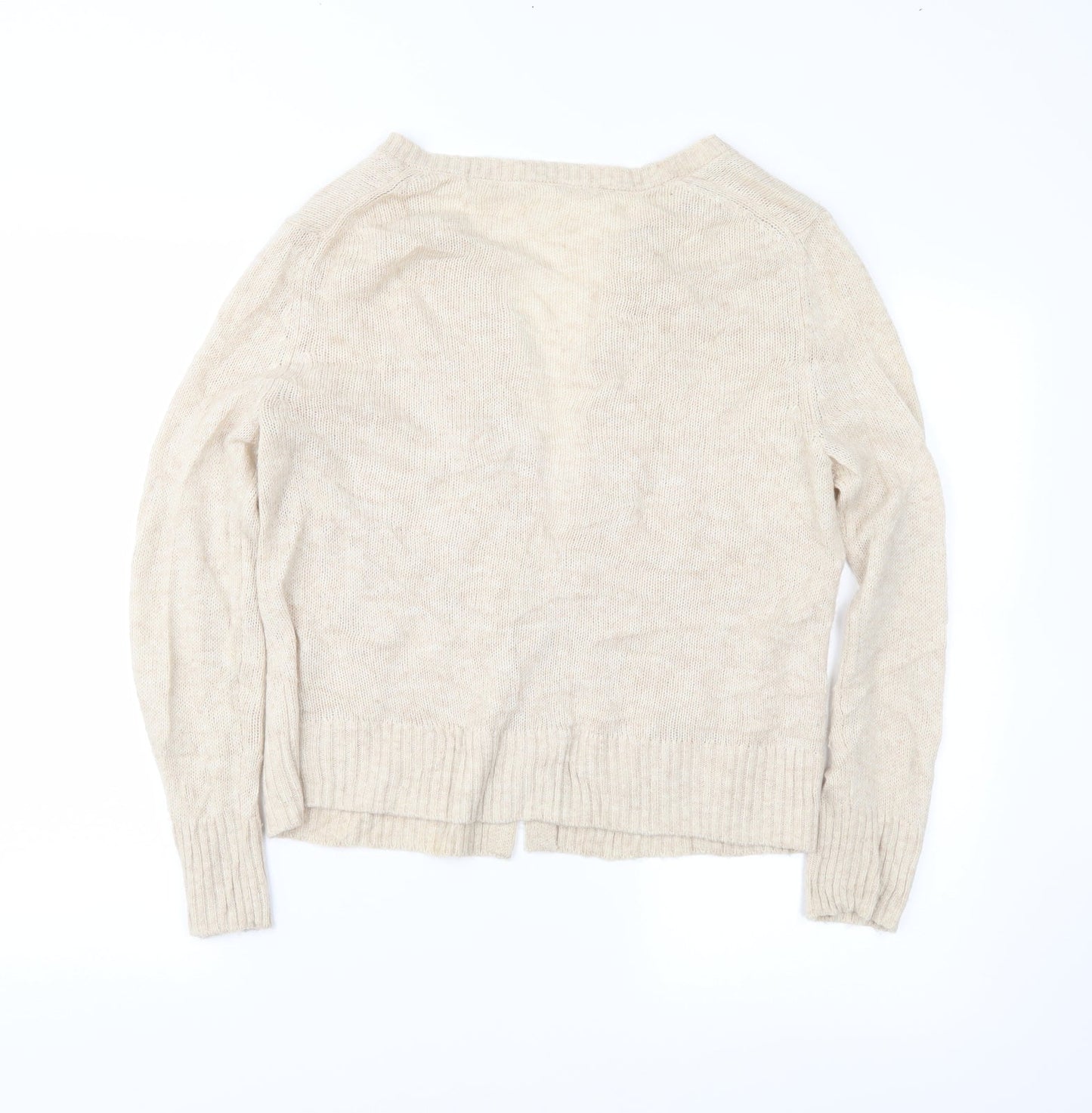 Preworn Womens Beige   Cardigan Jumper Size S