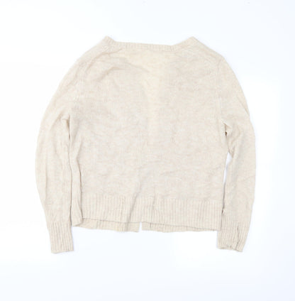 Preworn Womens Beige   Cardigan Jumper Size S