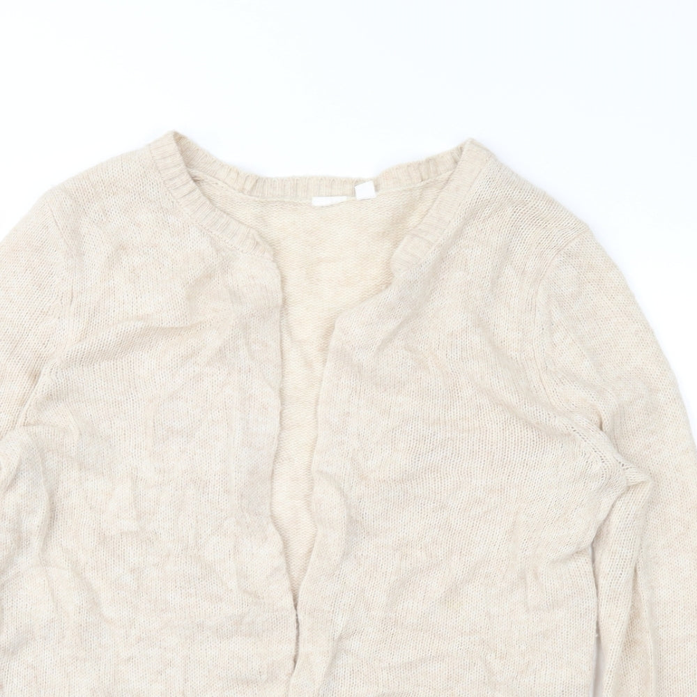 Preworn Womens Beige   Cardigan Jumper Size S