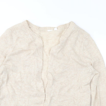 Preworn Womens Beige   Cardigan Jumper Size S
