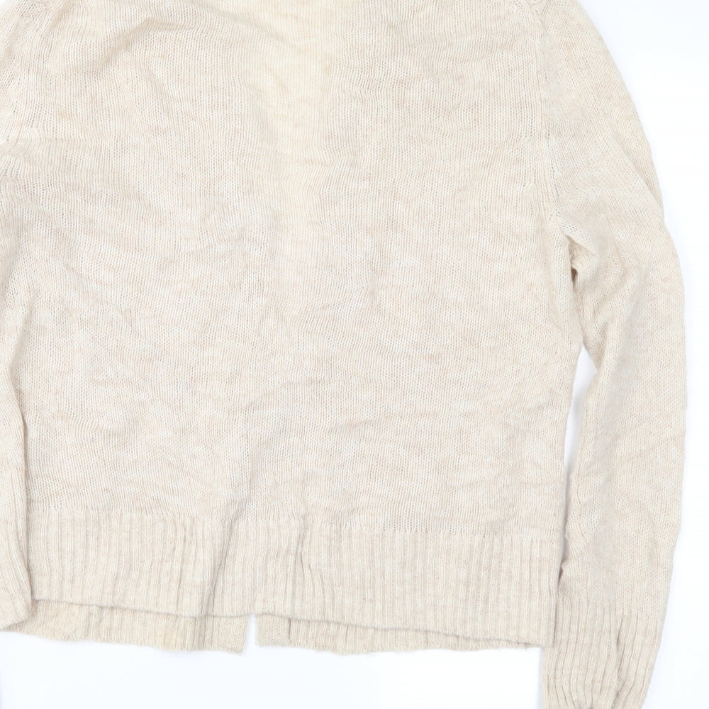 Preworn Womens Beige   Cardigan Jumper Size S