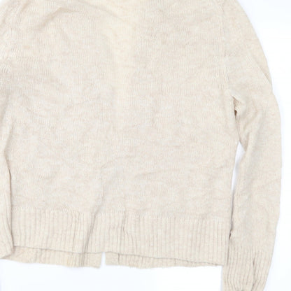 Preworn Womens Beige   Cardigan Jumper Size S