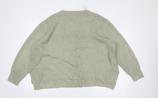 Peacocks Womens Green   Pullover Jumper Size XL