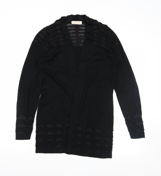 M&S Womens Black   Wrap Jumper Size 8