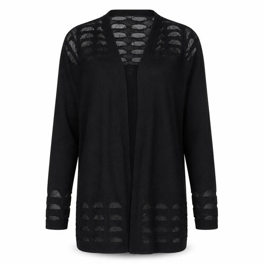 M&S Womens Black   Wrap Jumper Size 8