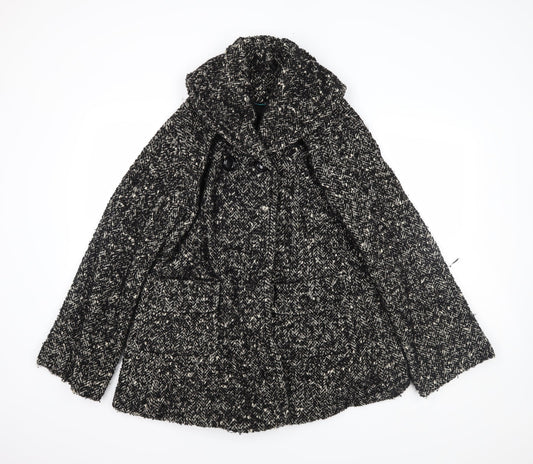 Womens UK Size 10 NEXT Black Overcoat
