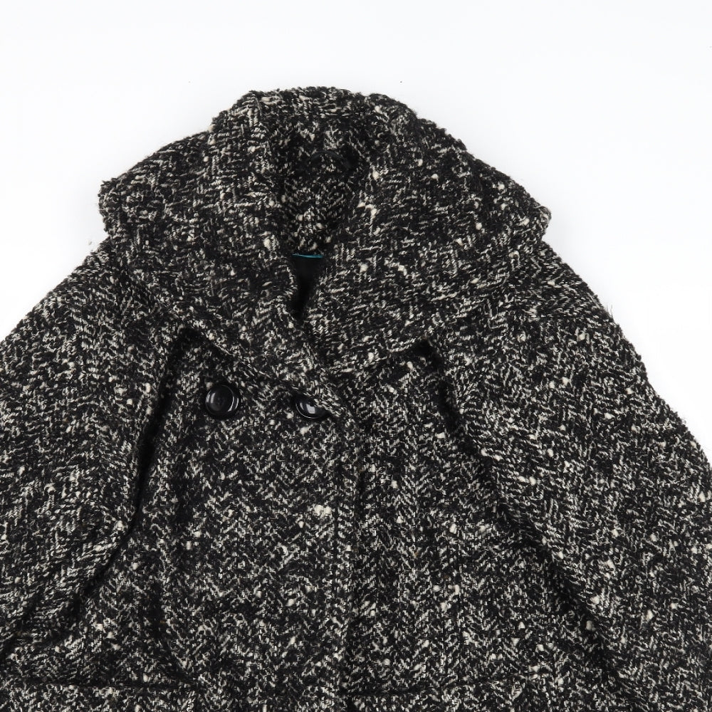 Womens UK Size 10 NEXT Black Overcoat