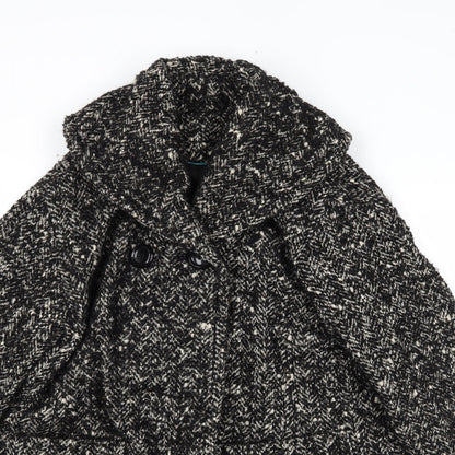 Womens UK Size 10 NEXT Black Overcoat