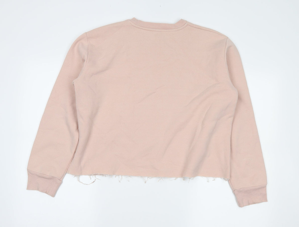 Topshop Womens Pink   Pullover Sweatshirt Size 14