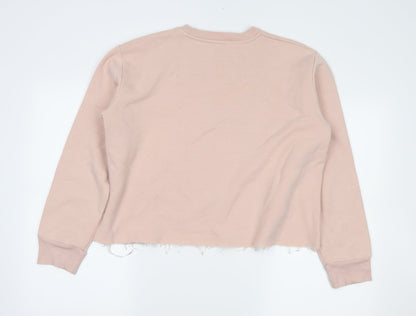 Topshop Womens Pink   Pullover Sweatshirt Size 14