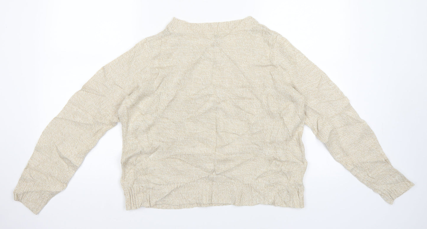 H&M Womens Beige   Pullover Jumper Size M