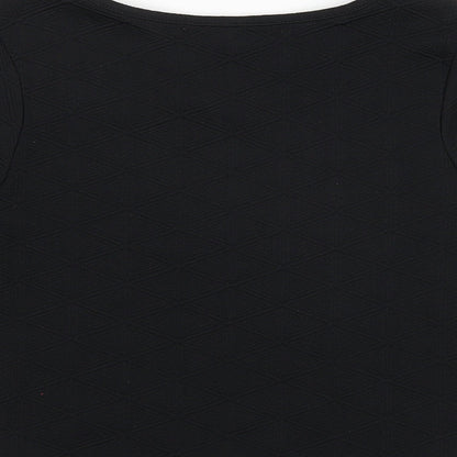 Firetra Womens Black   Basic T-Shirt Size S  - Cropped