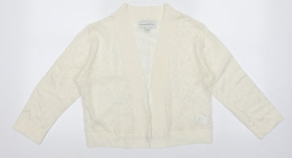 Ronni Nicole Womens White   Cardigan Jumper Size M