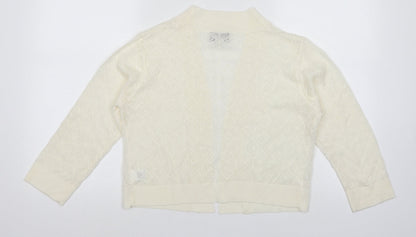 Ronni Nicole Womens White   Cardigan Jumper Size M