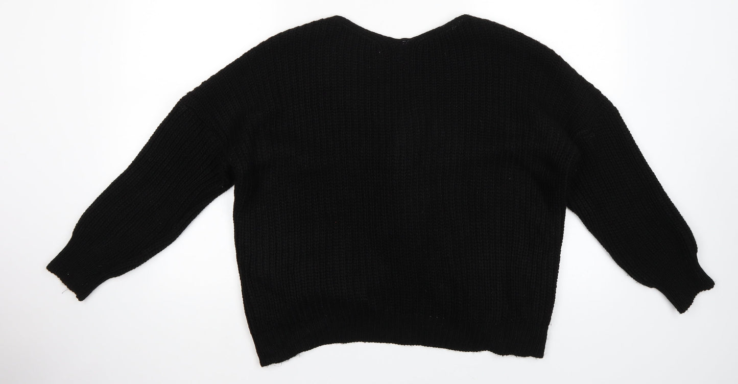 Preworn Womens Black   Pullover Jumper Size S