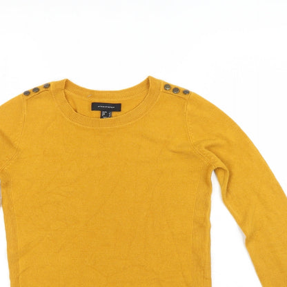 Primark Womens Yellow   Pullover Jumper Size 4