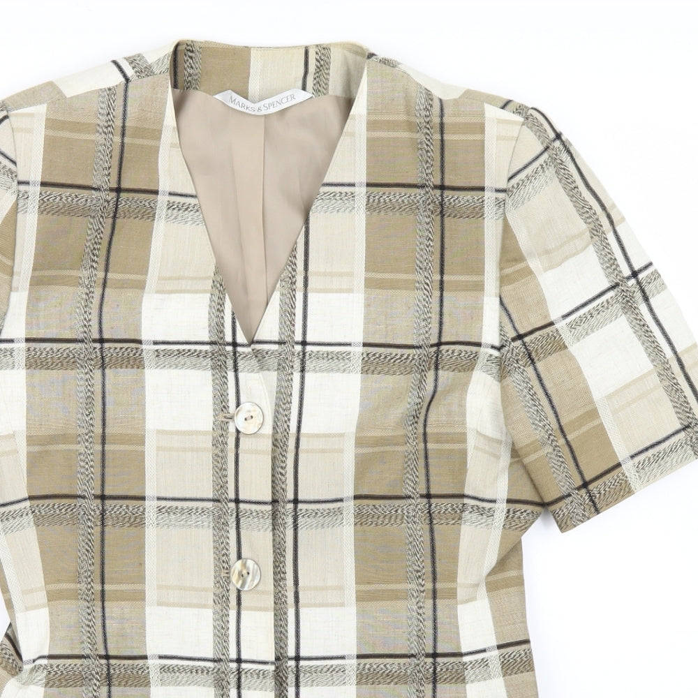 Womens UK Size 12 Marks and Spencer Beige Jacket