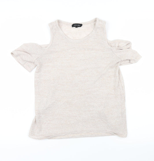 Womens UK Size 8 New Look Pink Basic Tank