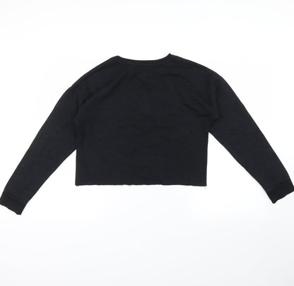 Primark Girls Black   Pullover Sweatshirt Size 13-14 Years  - unicorn fan club