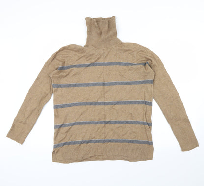 NEXT Womens Brown Striped  Pullover Jumper Size 12
