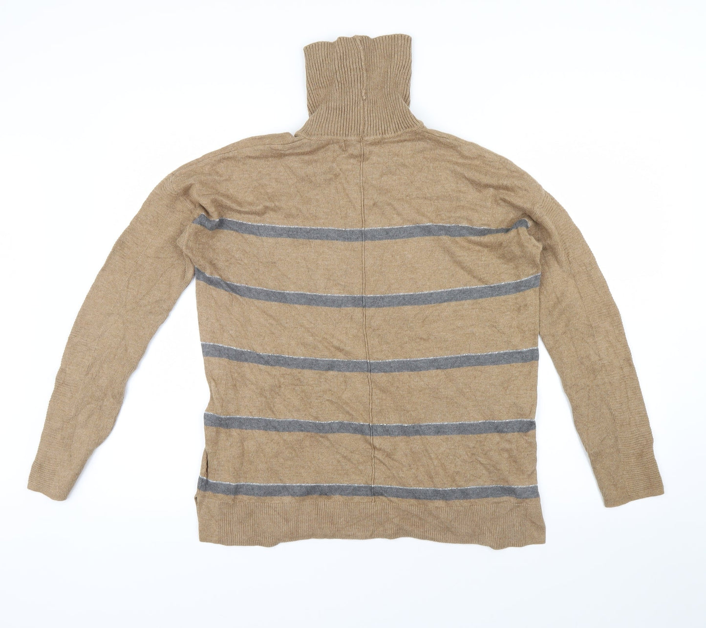 NEXT Womens Brown Striped  Pullover Jumper Size 12