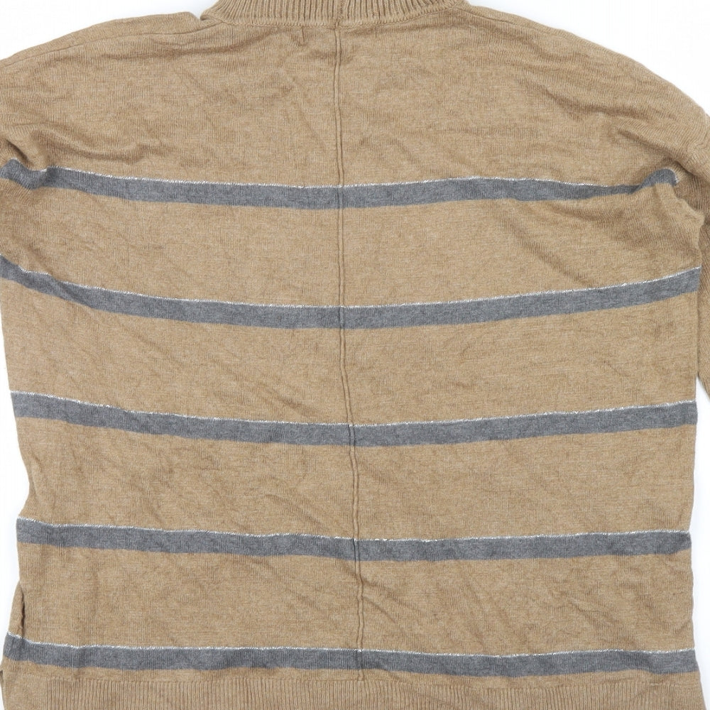 NEXT Womens Brown Striped  Pullover Jumper Size 12