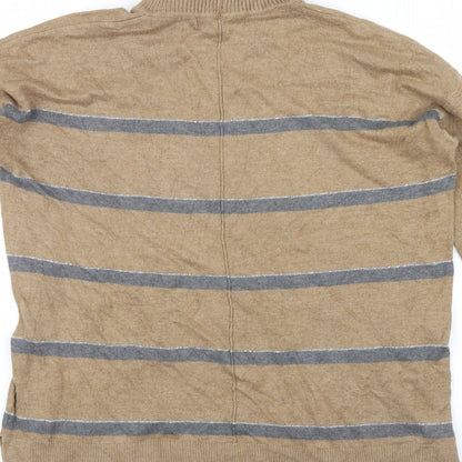 NEXT Womens Brown Striped  Pullover Jumper Size 12