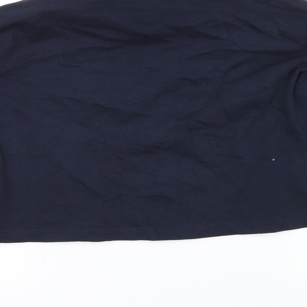 H&M Girls Blue   Pullover Sweatshirt Size 10-11 Years  - stripe on sleeves