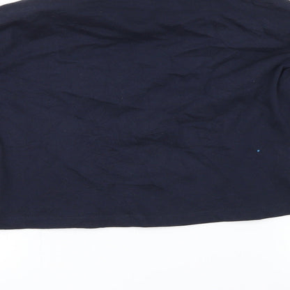 H&M Girls Blue   Pullover Sweatshirt Size 10-11 Years  - stripe on sleeves