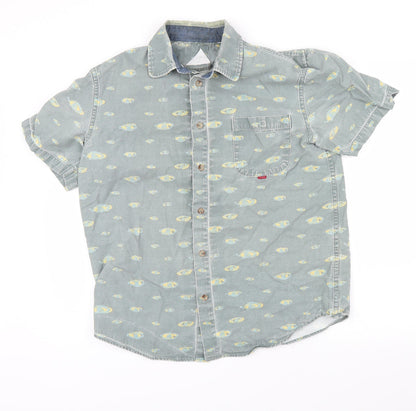 Altamont Mens Blue    Button-Up Size L