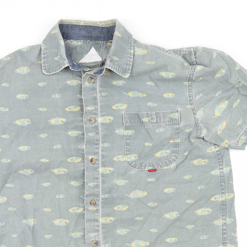 Altamont Mens Blue    Button-Up Size L