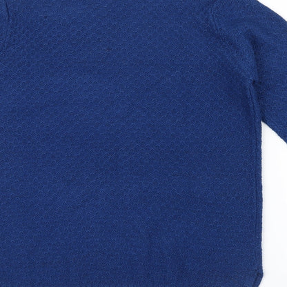 Isle Essentials Womens Blue   Pullover Jumper Size M