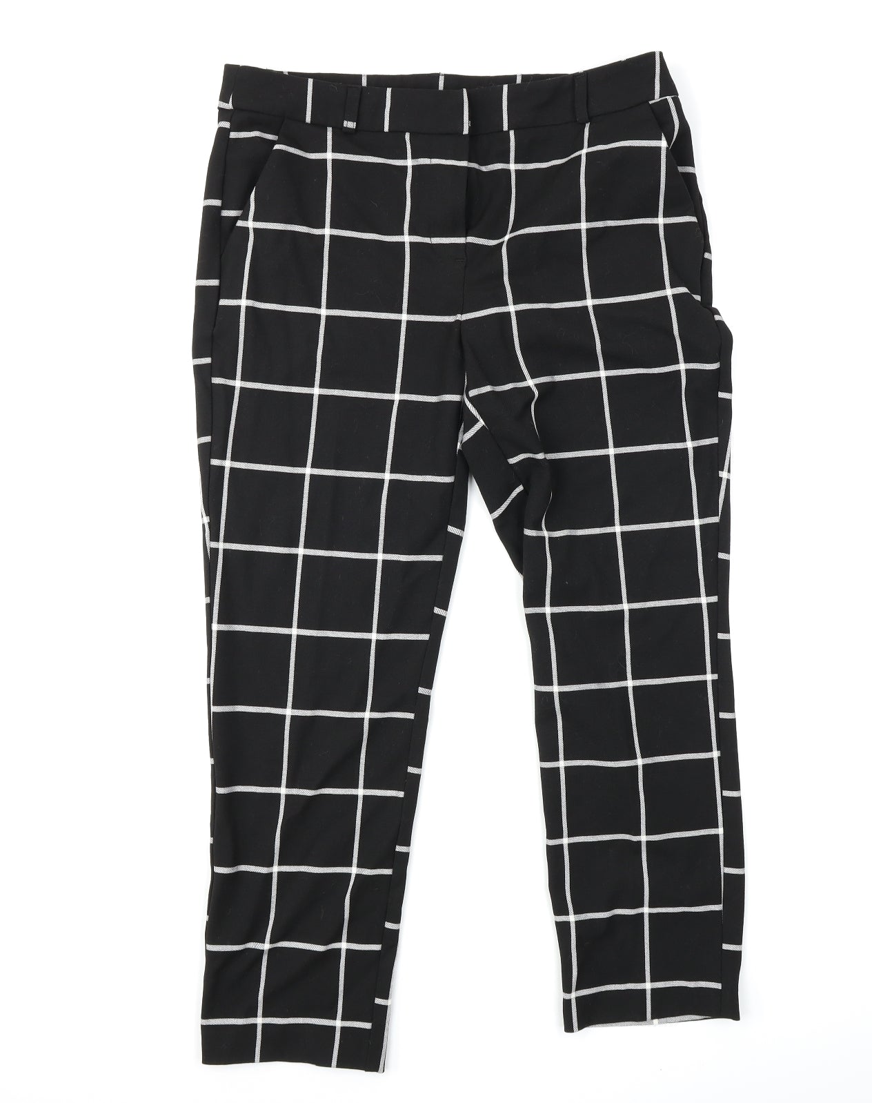 Kaleidoscope Womens Black Striped  Trousers  Size 12 L25 in
