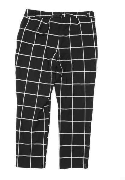 Kaleidoscope Womens Black Striped  Trousers  Size 12 L25 in
