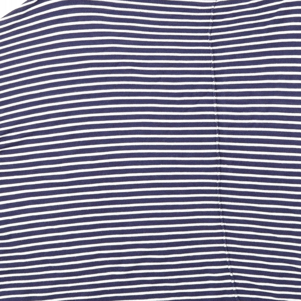 M&S Womens Blue Striped  Pullover Jumper Size 12