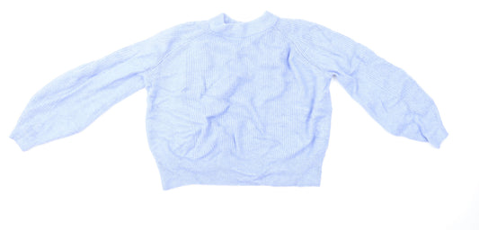 Marks & Spencer Womens Blue   Pullover Jumper Size L  - Cropped